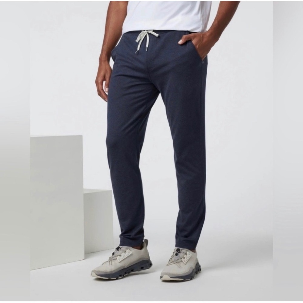 Vuori Ponto Performance pants blue M athletic athleisure active casual comfy
